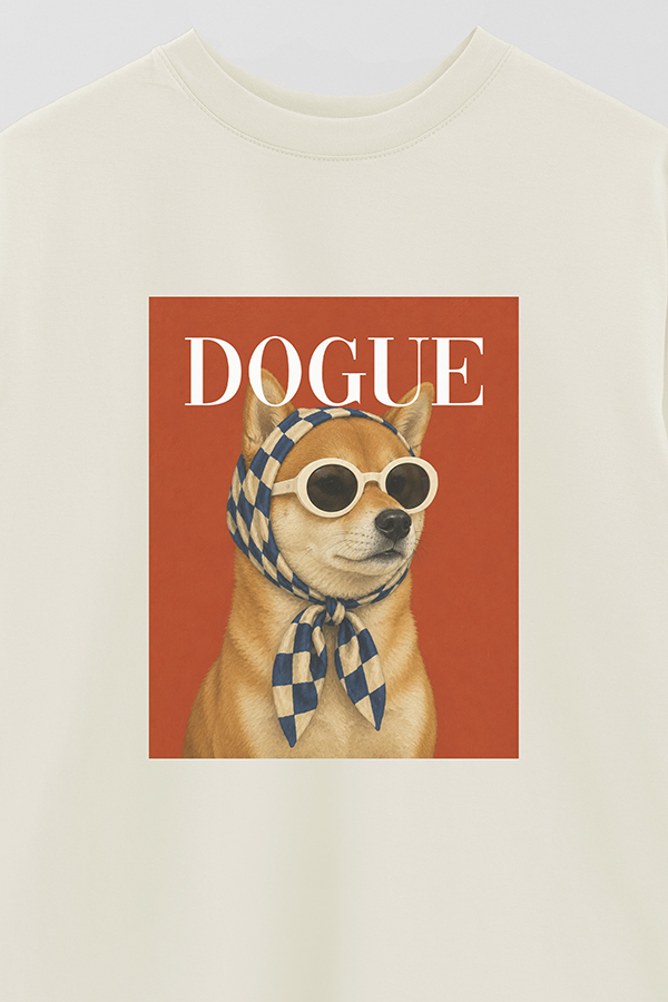 REMERA OVER ESTAMPADA DOGUE URBAN SHIBA