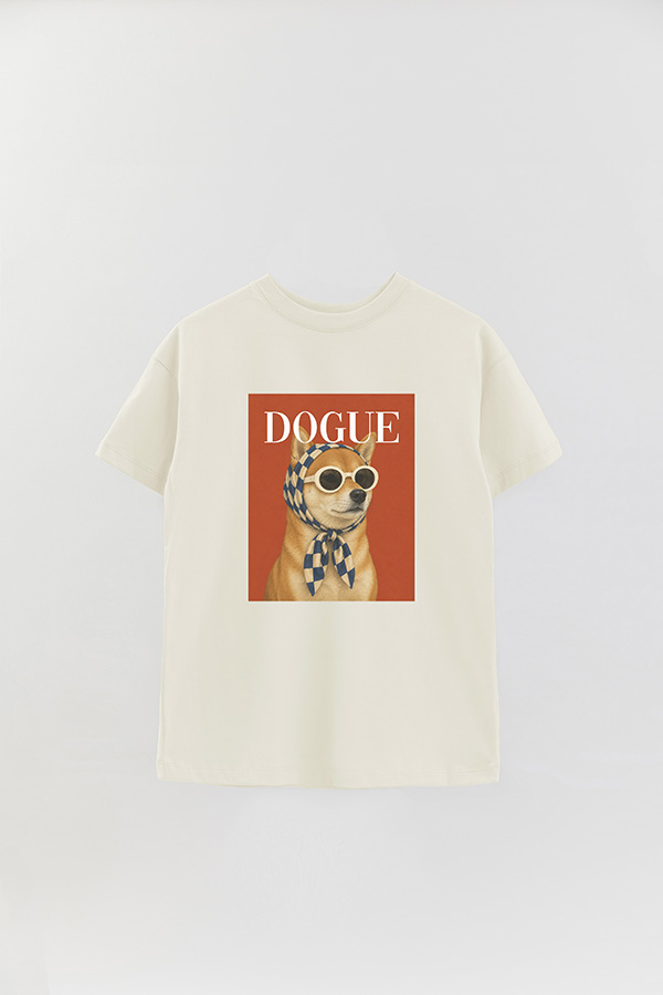 REMERA OVER ESTAMPADA DOGUE URBAN SHIBA