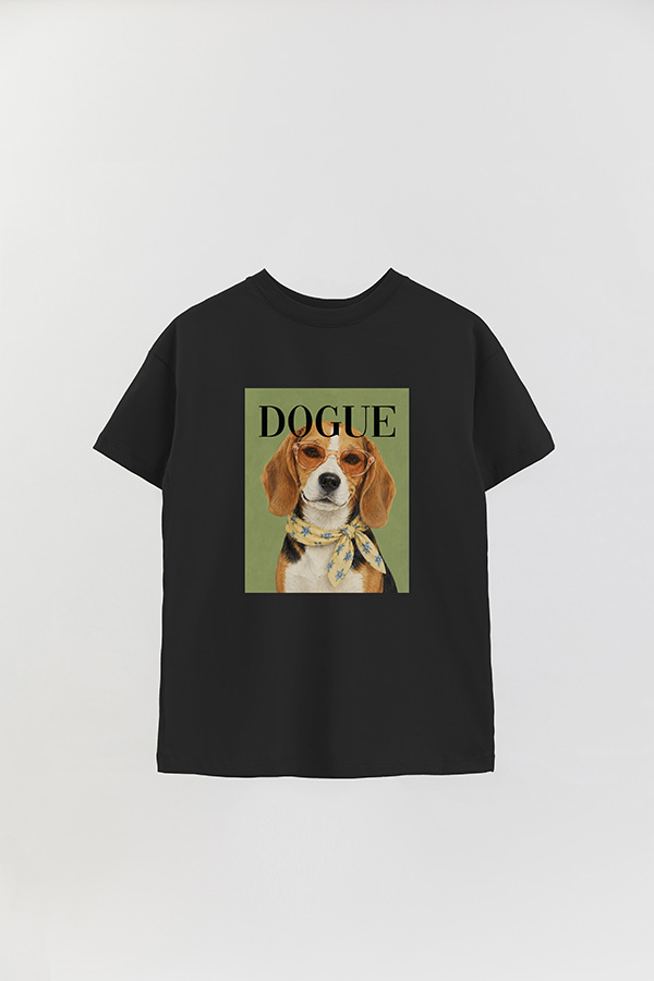 REMERA OVER ESTAMPADA DOGUE SUNDAY BEAGLE