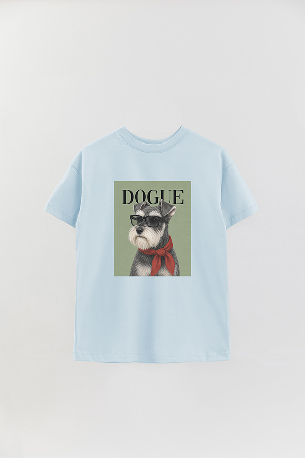 REMERA OVER ESTAMPADA DOGUE SOPHISTICATED SCHNAUZER