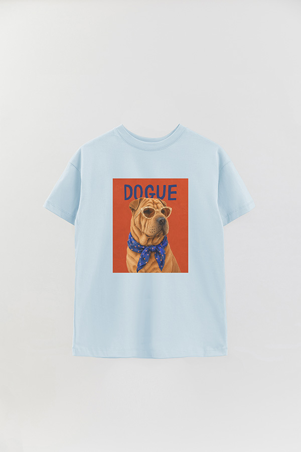 REMERA OVER ESTAMPADA DOGUE SHAR PEI RETRO