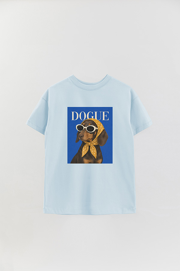 REMERA OVER ESTAMPADA DOGUE RIVIERA DACHSHUND