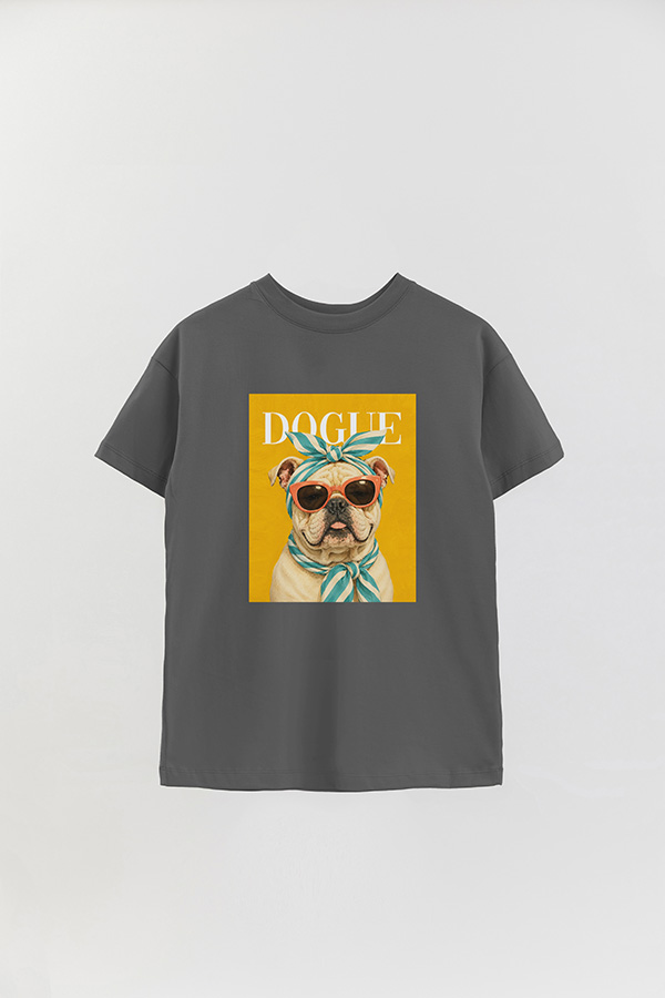 REMERA OVER ESTAMPADA DOGUE POOLSIDE BULLDOG