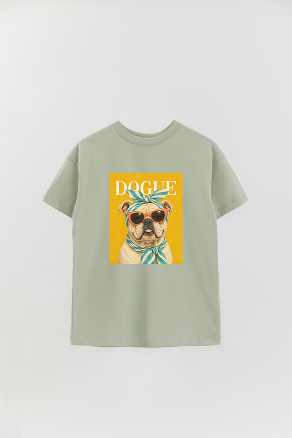 REMERA OVER ESTAMPADA DOGUE POOLSIDE BULLDOG