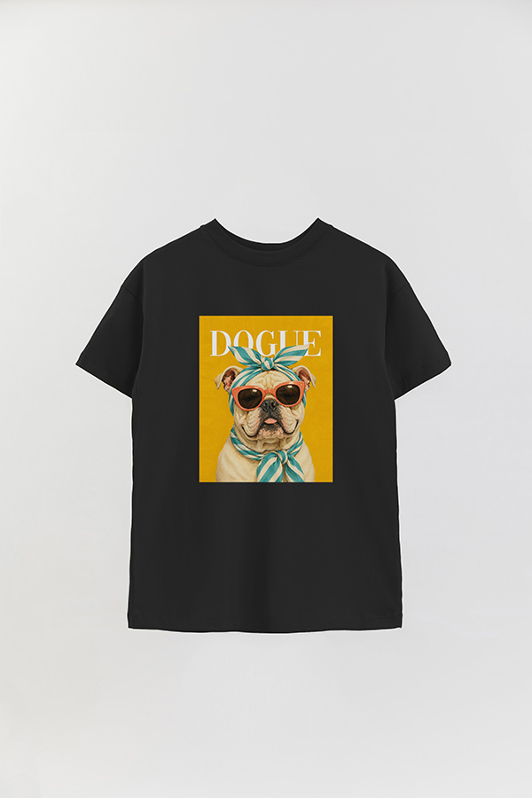 REMERA OVER ESTAMPADA DOGUE POOLSIDE BULLDOG