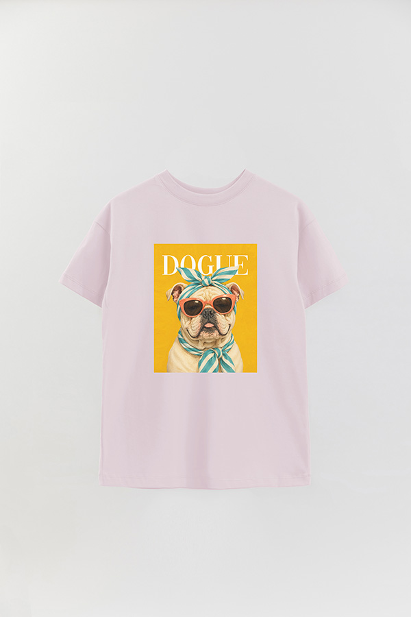 REMERA OVER ESTAMPADA DOGUE POOLSIDE BULLDOG