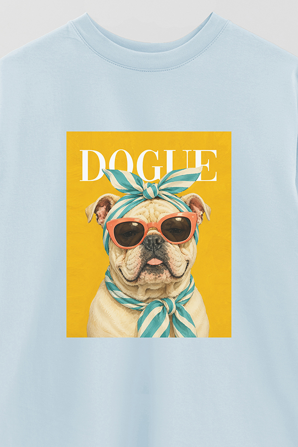 REMERA OVER ESTAMPADA DOGUE POOLSIDE BULLDOG