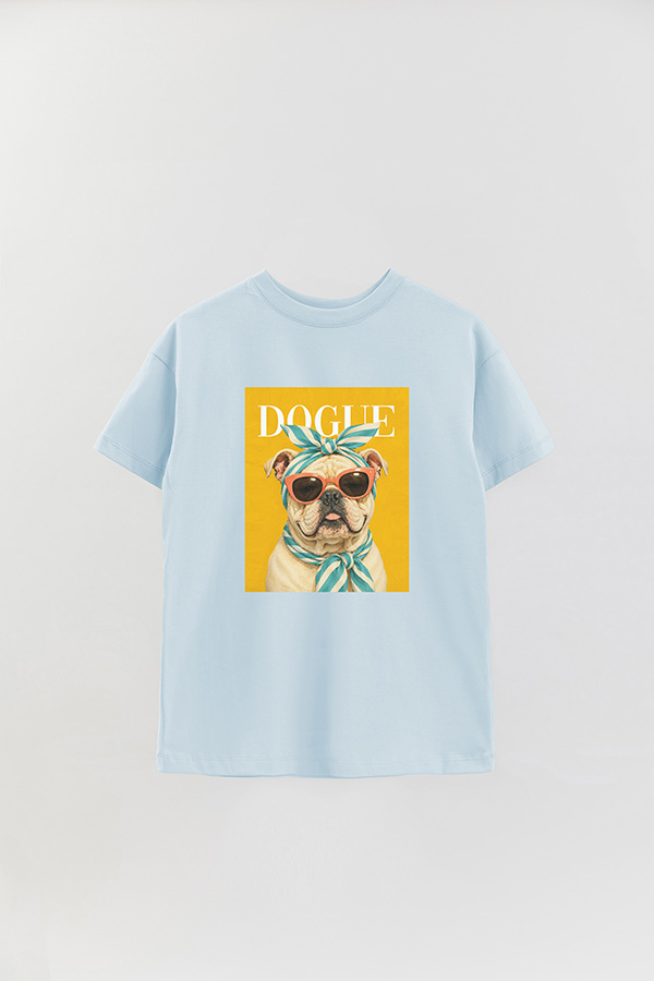 REMERA OVER ESTAMPADA DOGUE POOLSIDE BULLDOG