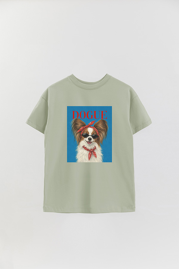 REMERA OVER ESTAMPADA DOGUE PAPILLON PARIS