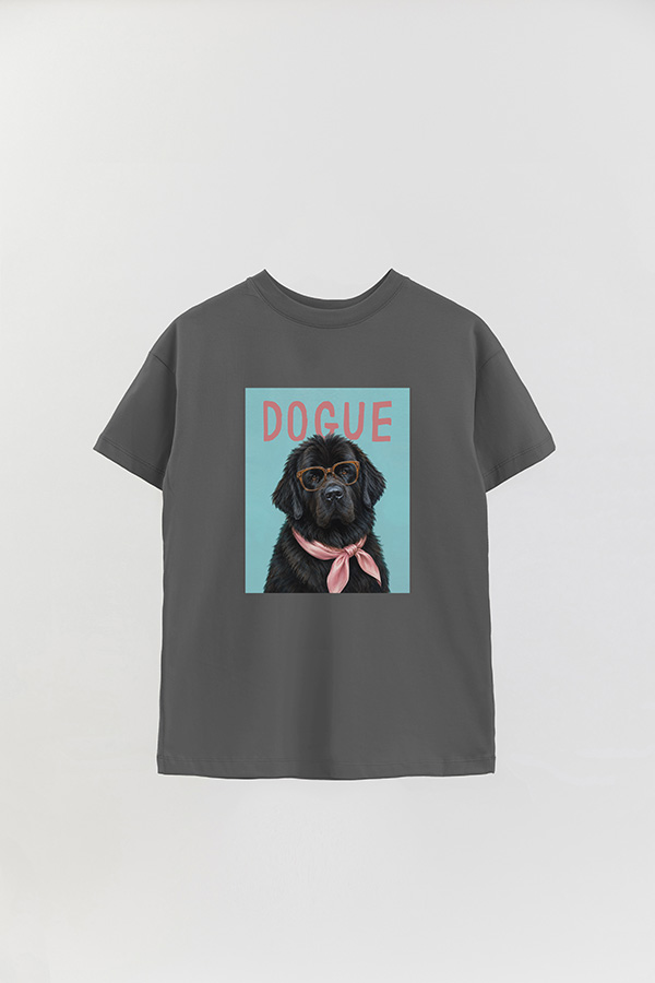 REMERA OVER ESTAMPADA DOGUE NEWFOUNDLAND GENTLE ICON