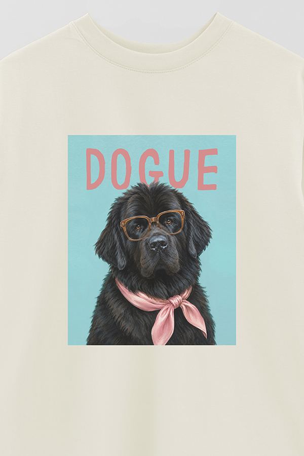 REMERA OVER ESTAMPADA DOGUE NEWFOUNDLAND GENTLE ICON