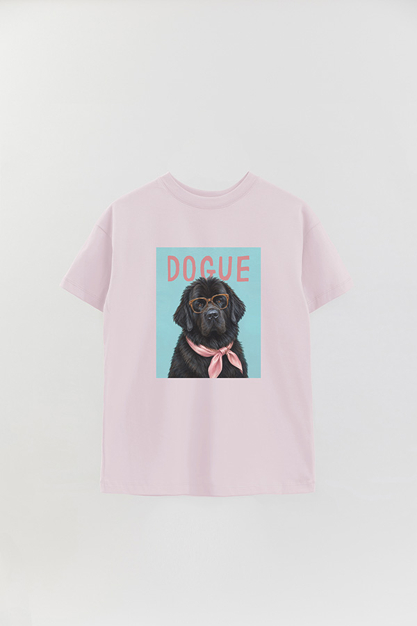 REMERA OVER ESTAMPADA DOGUE NEWFOUNDLAND GENTLE ICON