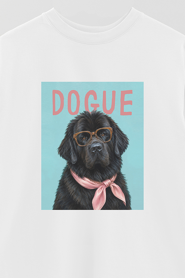 REMERA OVER ESTAMPADA DOGUE NEWFOUNDLAND GENTLE ICON