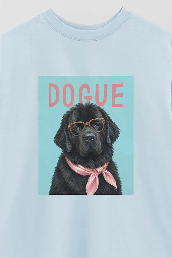 REMERA OVER ESTAMPADA DOGUE NEWFOUNDLAND GENTLE ICON