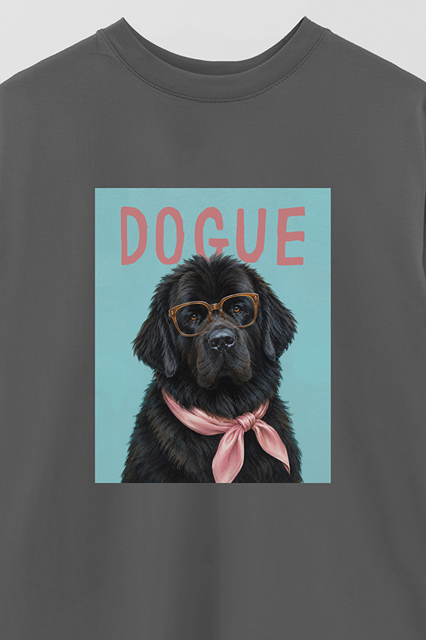 REMERA OVER ESTAMPADA DOGUE NEWFOUNDLAND GENTLE ICON
