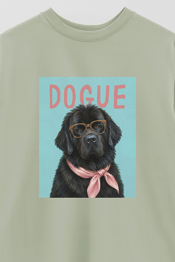 REMERA OVER ESTAMPADA DOGUE NEWFOUNDLAND GENTLE ICON