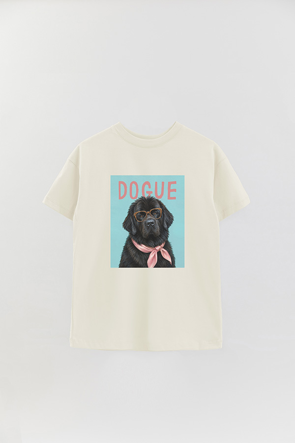 REMERA OVER ESTAMPADA DOGUE NEWFOUNDLAND GENTLE ICON