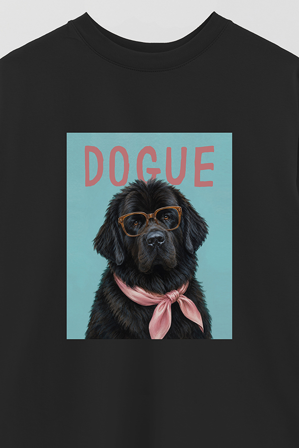 REMERA OVER ESTAMPADA DOGUE NEWFOUNDLAND GENTLE ICON