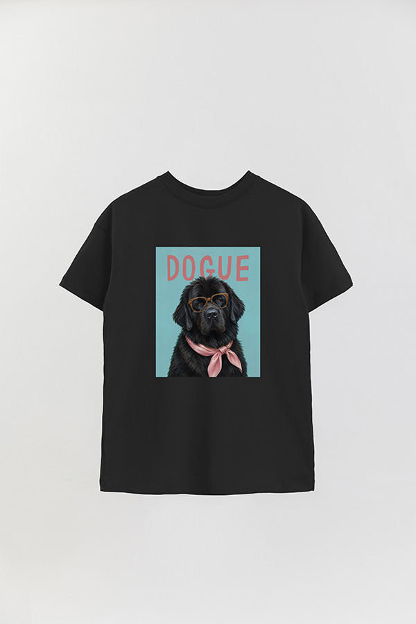 REMERA OVER ESTAMPADA DOGUE NEWFOUNDLAND GENTLE ICON