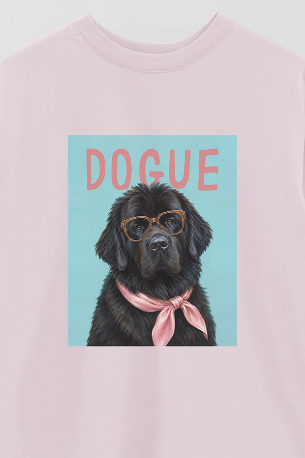 REMERA OVER ESTAMPADA DOGUE NEWFOUNDLAND GENTLE ICON