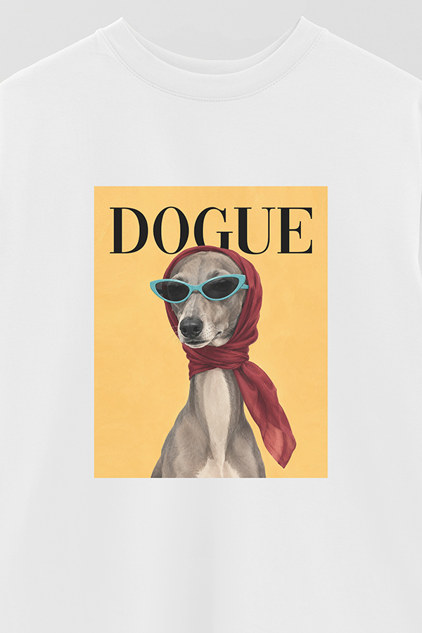 REMERA OVER ESTAMPADA DOGUE ITALIAN GREYHOUND BOUTIQUE STAR