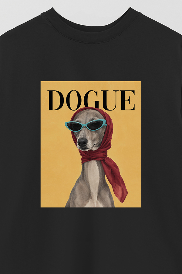 REMERA OVER ESTAMPADA DOGUE ITALIAN GREYHOUND BOUTIQUE STAR