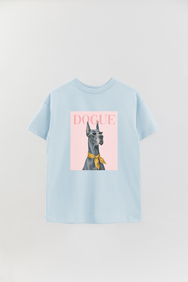 REMERA OVER ESTAMPADA DOGUE GREAT DANE MINIMAL COUTURE