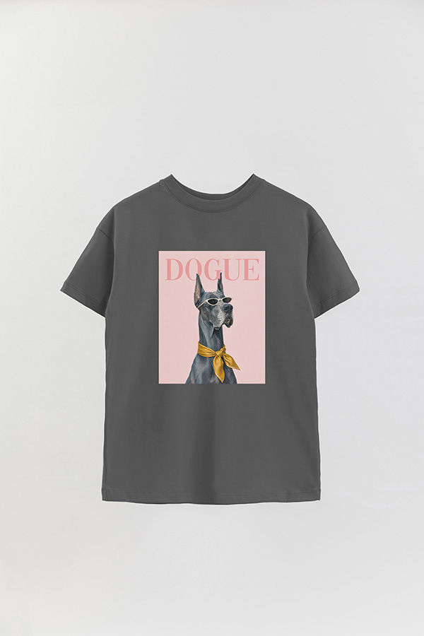 REMERA OVER ESTAMPADA DOGUE GREAT DANE MINIMAL COUTURE