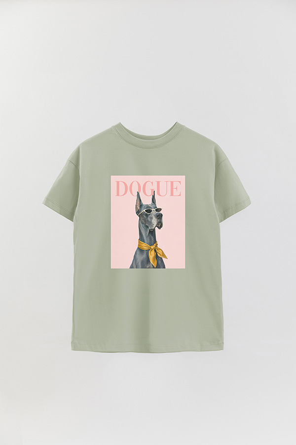 REMERA OVER ESTAMPADA DOGUE GREAT DANE MINIMAL COUTURE