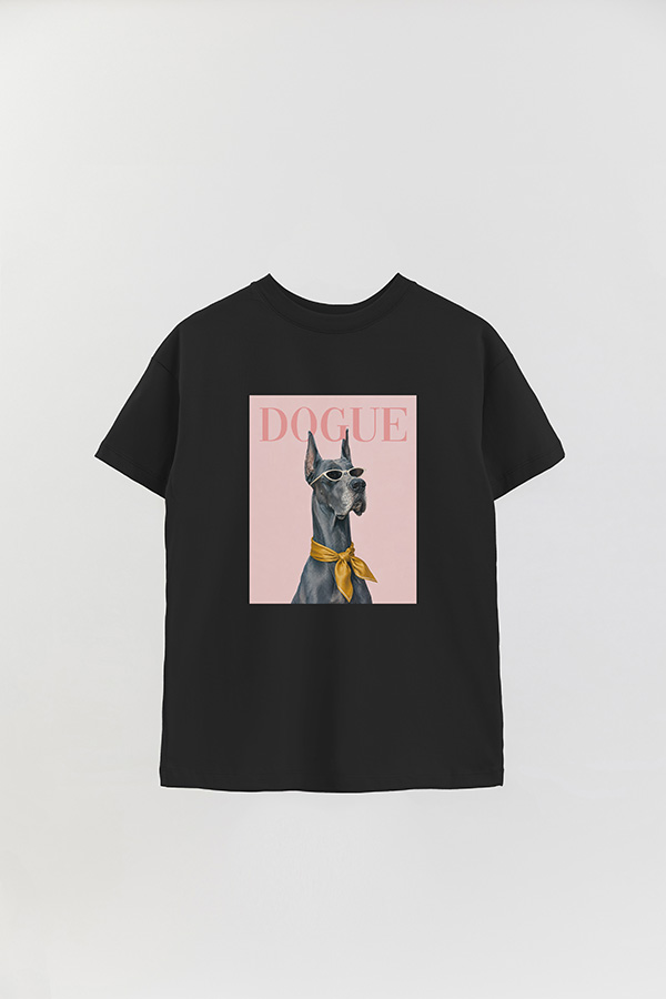REMERA OVER ESTAMPADA DOGUE GREAT DANE MINIMAL COUTURE