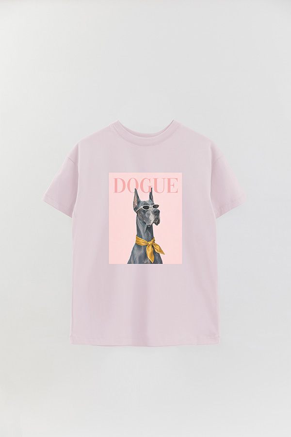 REMERA OVER ESTAMPADA DOGUE GREAT DANE MINIMAL COUTURE