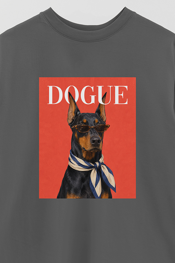 REMERA OVER ESTAMPADA DOGUE DOBERMAN FASHION EDITOR
