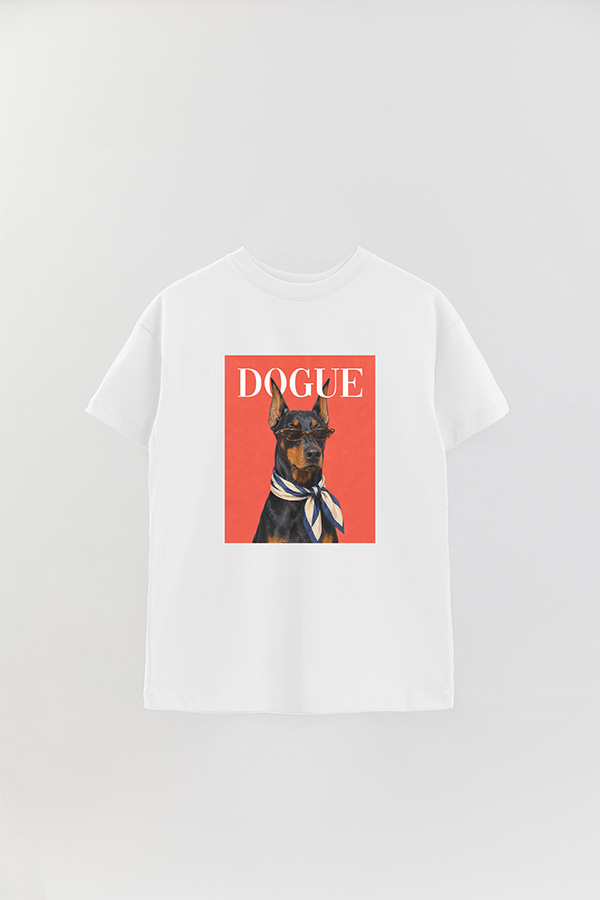 REMERA OVER ESTAMPADA DOGUE DOBERMAN FASHION EDITOR
