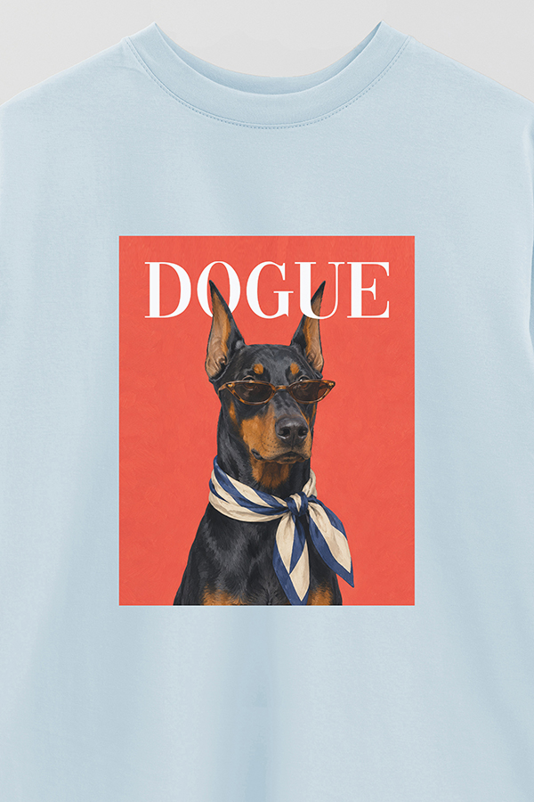 REMERA OVER ESTAMPADA DOGUE DOBERMAN FASHION EDITOR