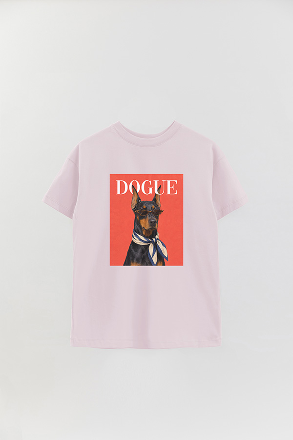 REMERA OVER ESTAMPADA DOGUE DOBERMAN FASHION EDITOR