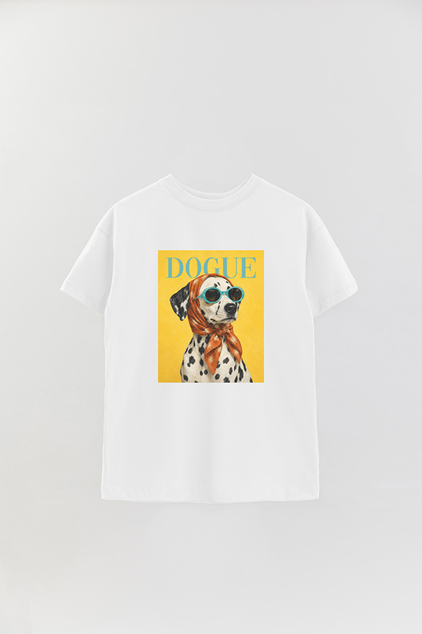 REMERA OVER ESTAMPADA DOGUE DALMATIAN RIVIERA STAR