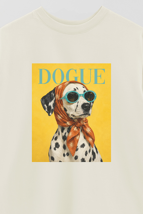REMERA OVER ESTAMPADA DOGUE DALMATIAN RIVIERA STAR