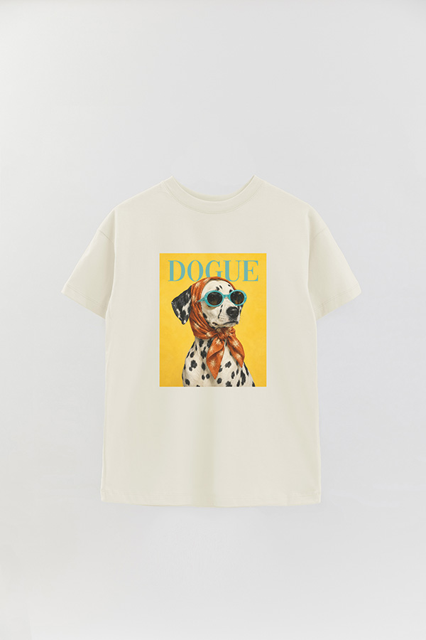 REMERA OVER ESTAMPADA DOGUE DALMATIAN RIVIERA STAR