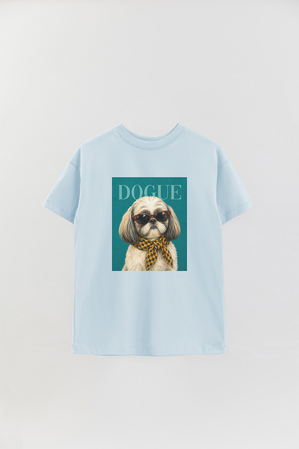 REMERA OVER ESTAMPADA DOGUE CITY SHIH TZU