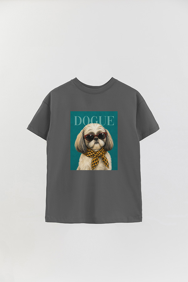 REMERA OVER ESTAMPADA DOGUE CITY SHIH TZU