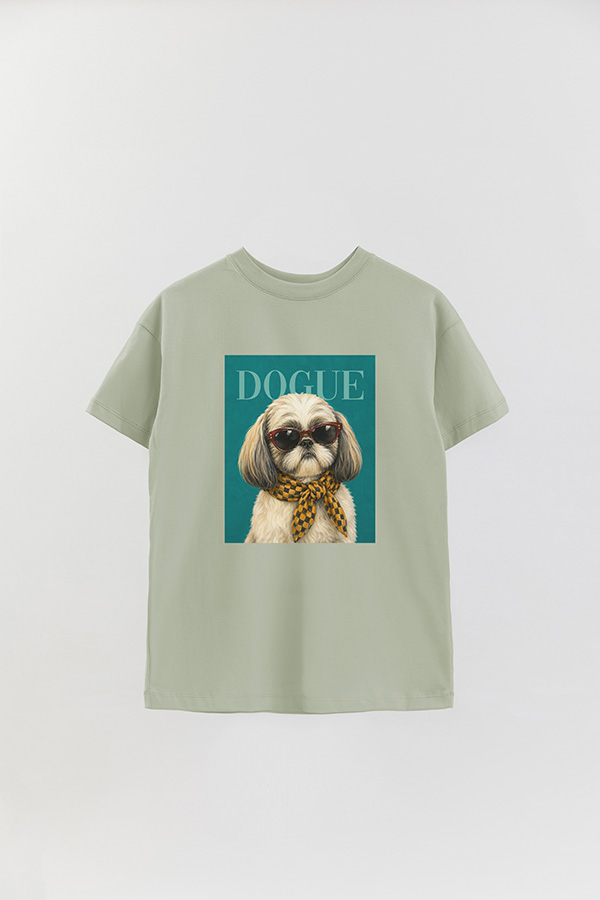 REMERA OVER ESTAMPADA DOGUE CITY SHIH TZU