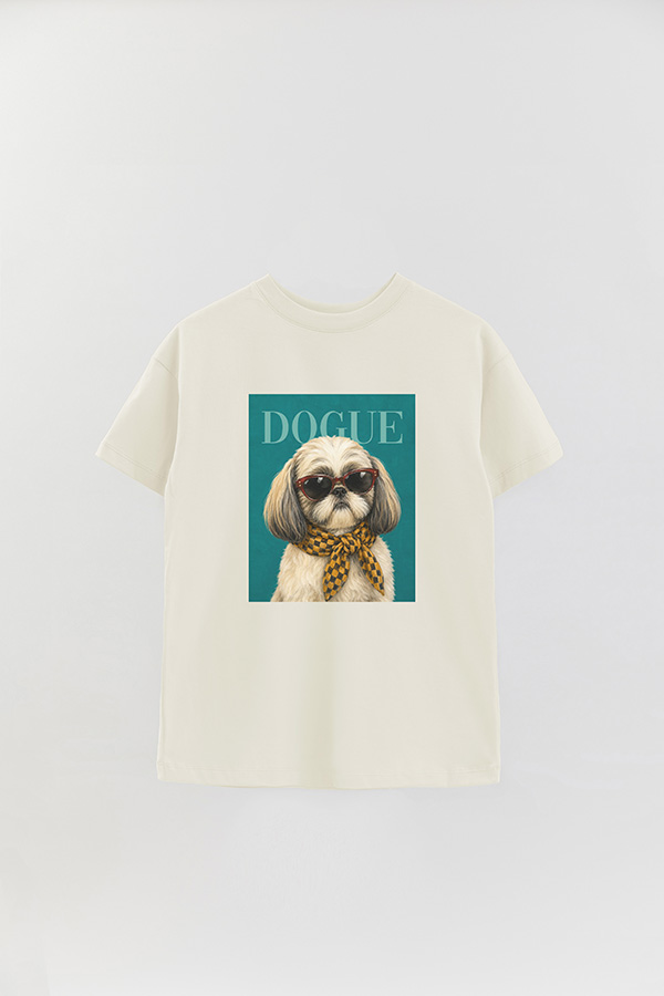 REMERA OVER ESTAMPADA DOGUE CITY SHIH TZU