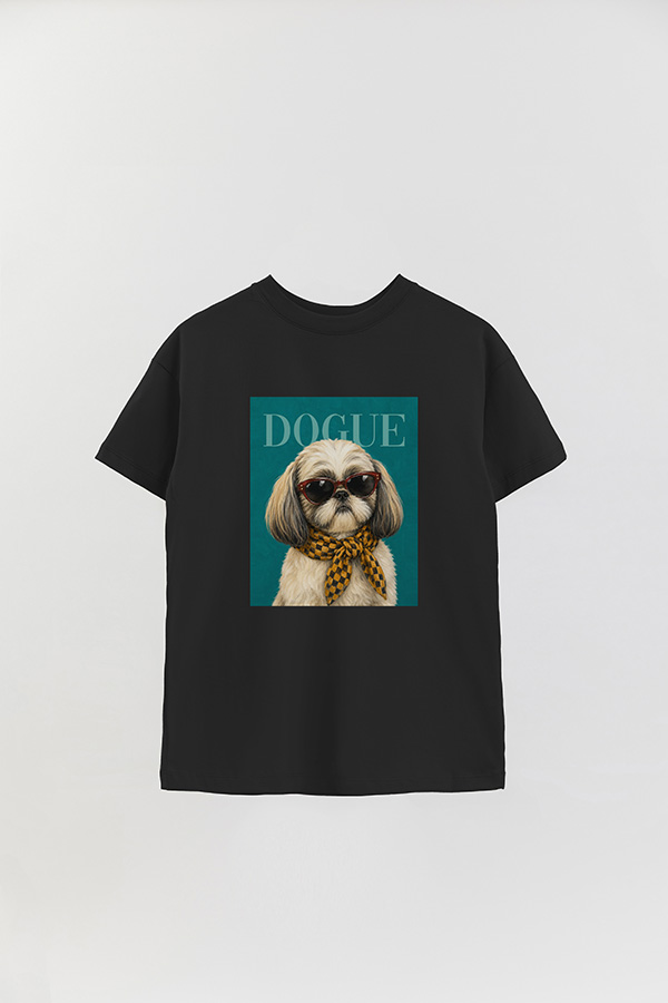 REMERA OVER ESTAMPADA DOGUE CITY SHIH TZU