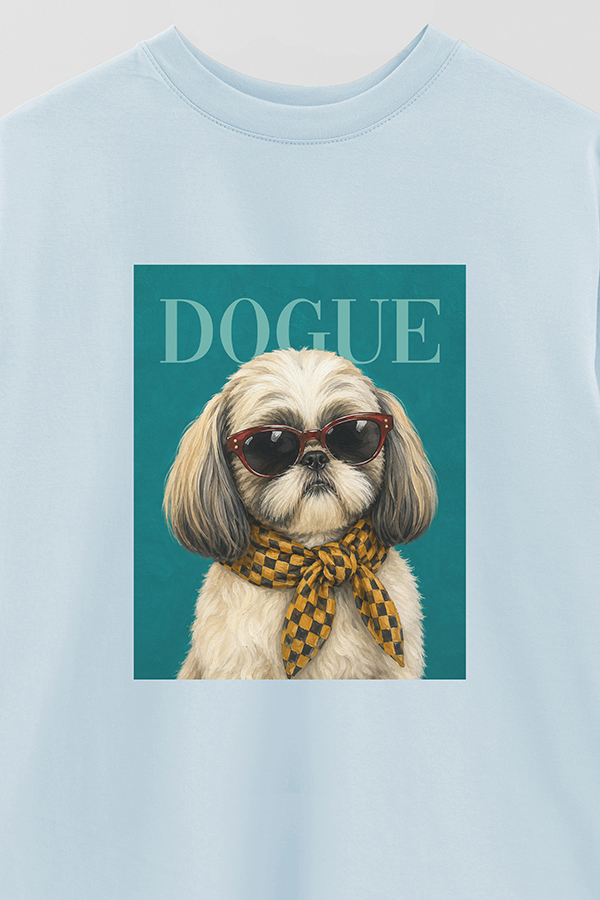 REMERA OVER ESTAMPADA DOGUE CITY SHIH TZU