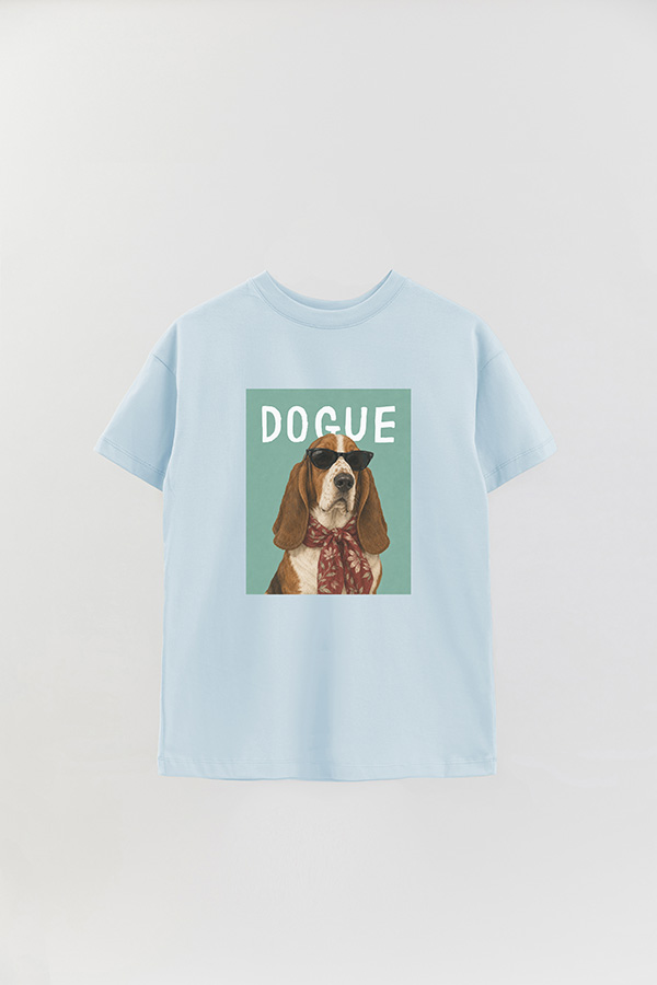 REMERA OVER ESTAMPADA DOGUE BASSET HOUND SOCIALITE