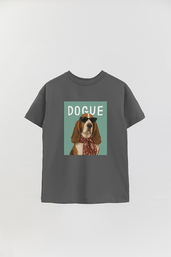 REMERA OVER ESTAMPADA DOGUE BASSET HOUND SOCIALITE