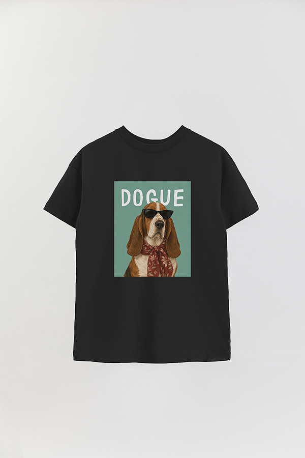 REMERA OVER ESTAMPADA DOGUE BASSET HOUND SOCIALITE
