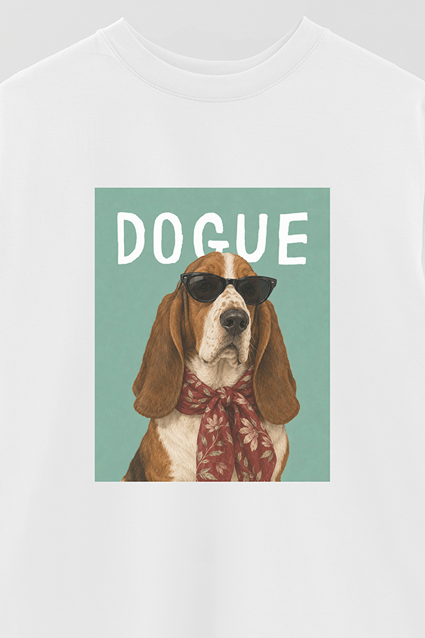REMERA OVER ESTAMPADA DOGUE BASSET HOUND SOCIALITE