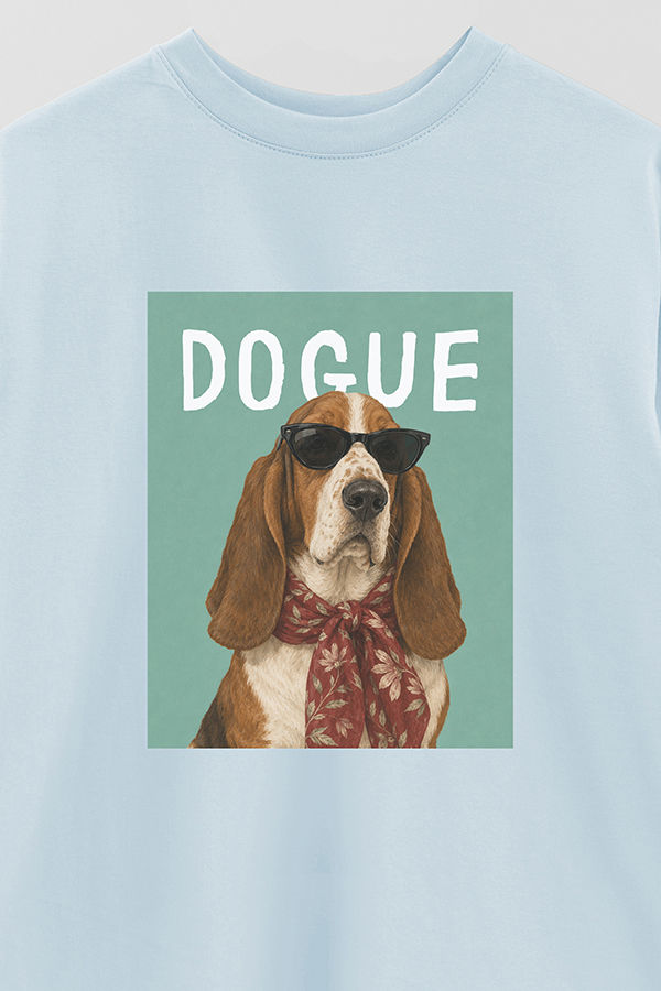 REMERA OVER ESTAMPADA DOGUE BASSET HOUND SOCIALITE