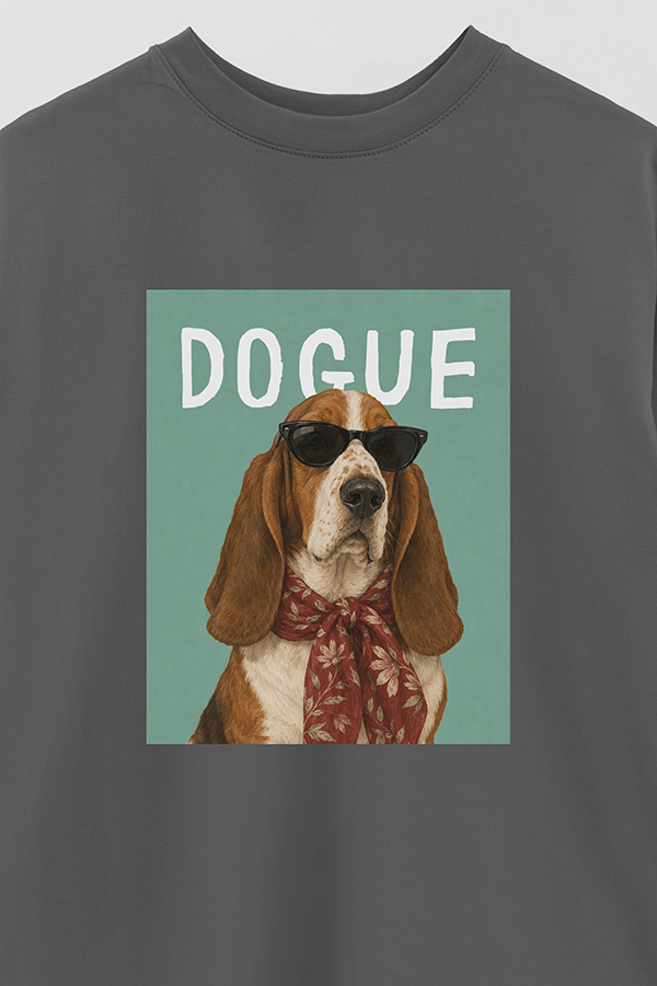 REMERA OVER ESTAMPADA DOGUE BASSET HOUND SOCIALITE